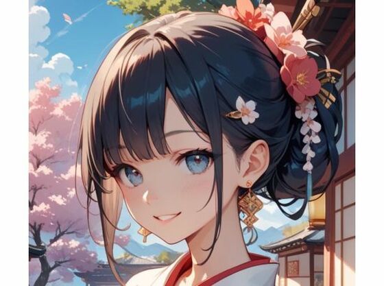 透明感のある美女のイラスト