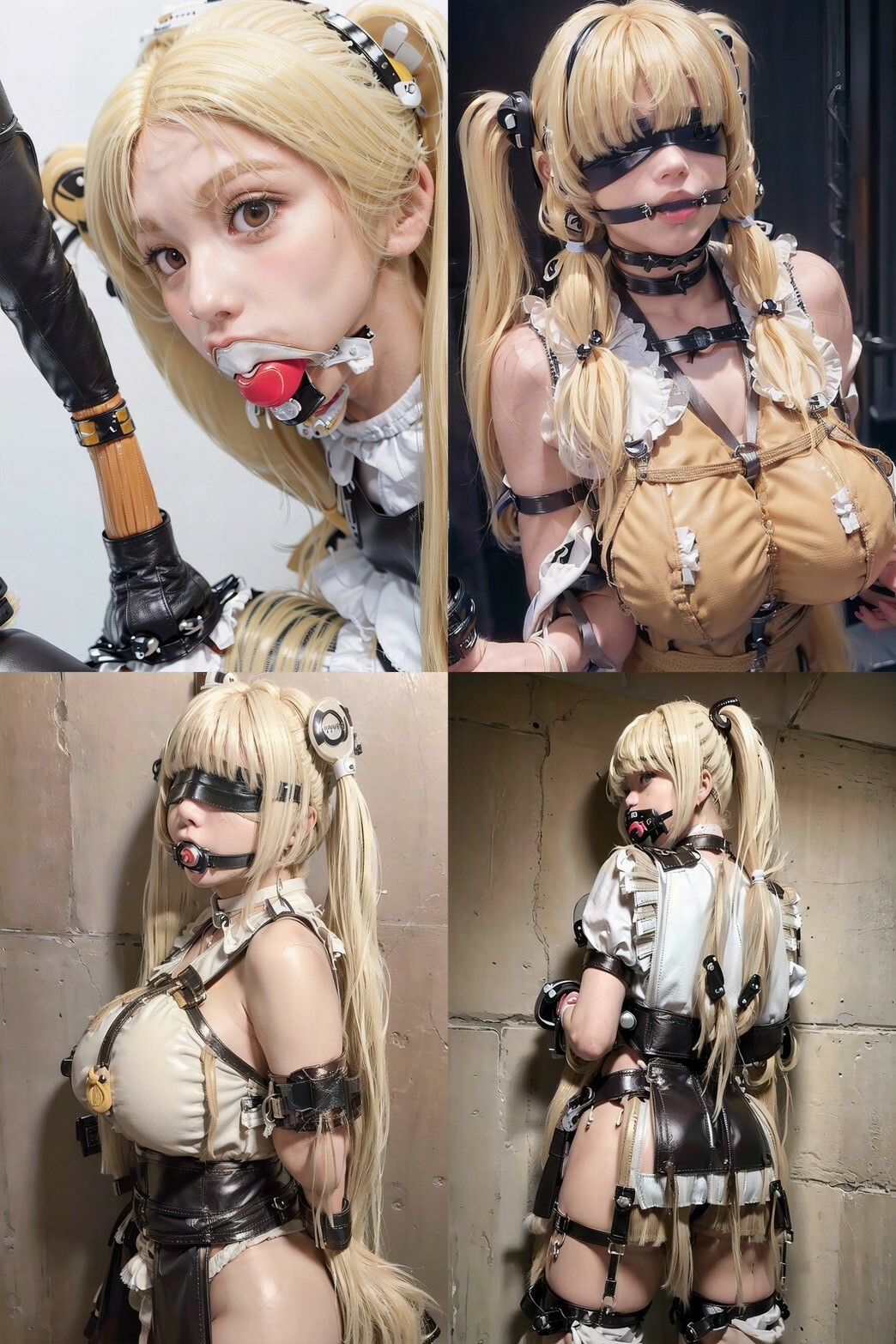 サンプル画像3:ボンデージ写真館 金髪ツインテ編(AIグラビア出版「AI DOOLs」) [d_567278]