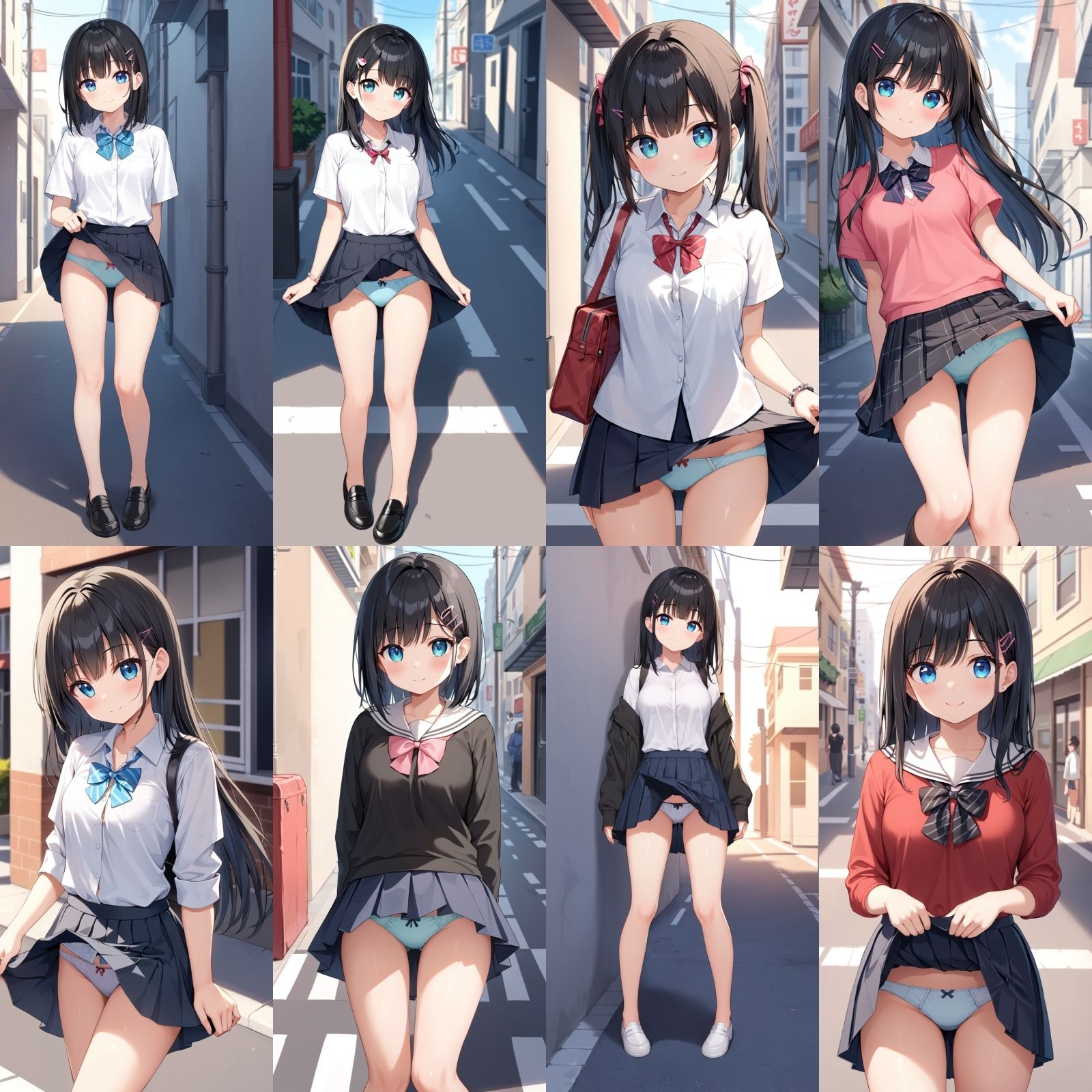 サンプル画像3:女友達に外でおパンティーみせてもらった【500枚】(女子高生) [d_567284]