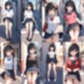女友達に外でおパンティーみせてもらった【500枚】