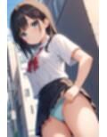 女友達に外でおパンティーみせてもらった【500枚】