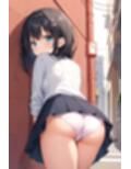 女友達に外でおパンティーみせてもらった【500枚】