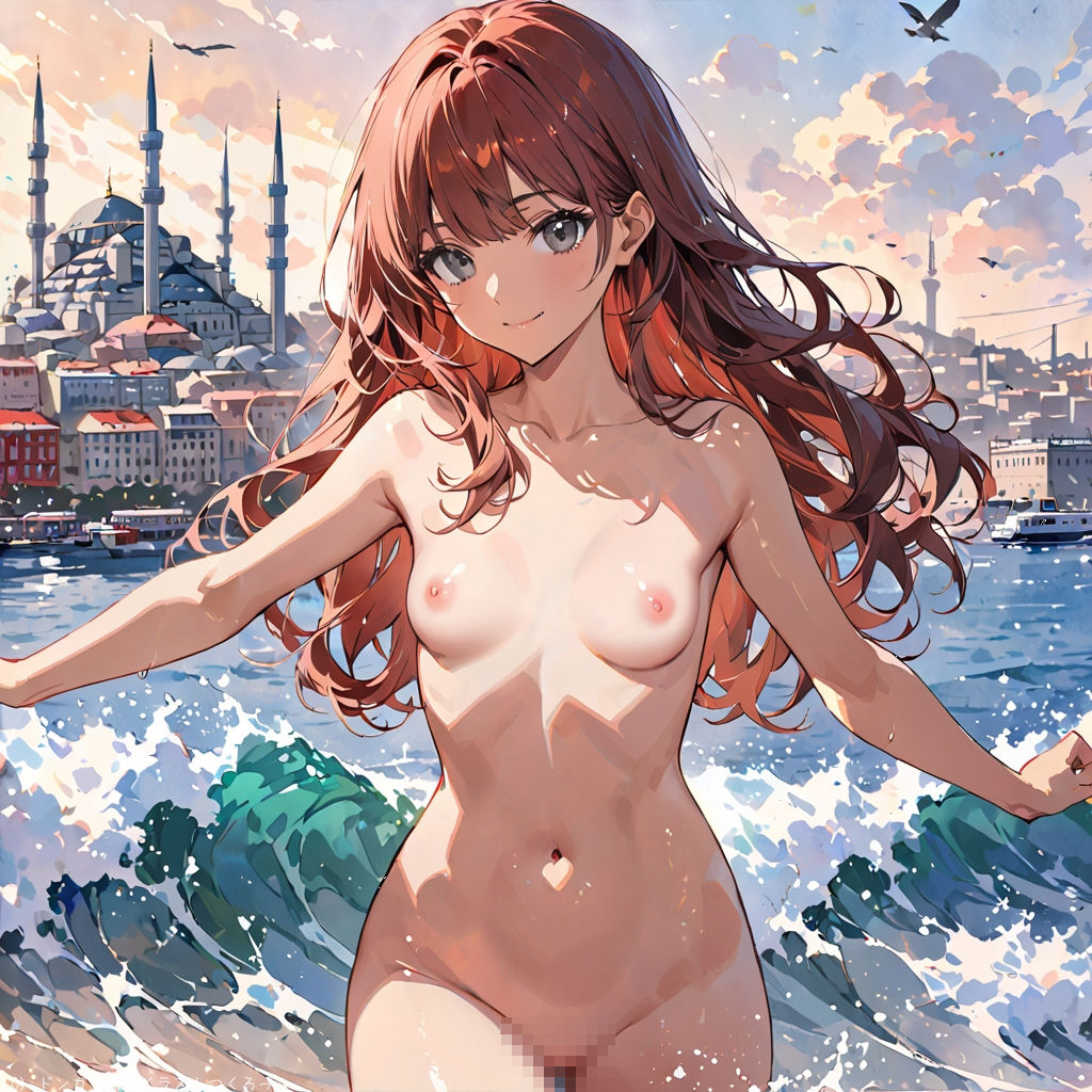 AIイラストCG集81 ザ・露出 in トルコ アイリン・デミル 画像1