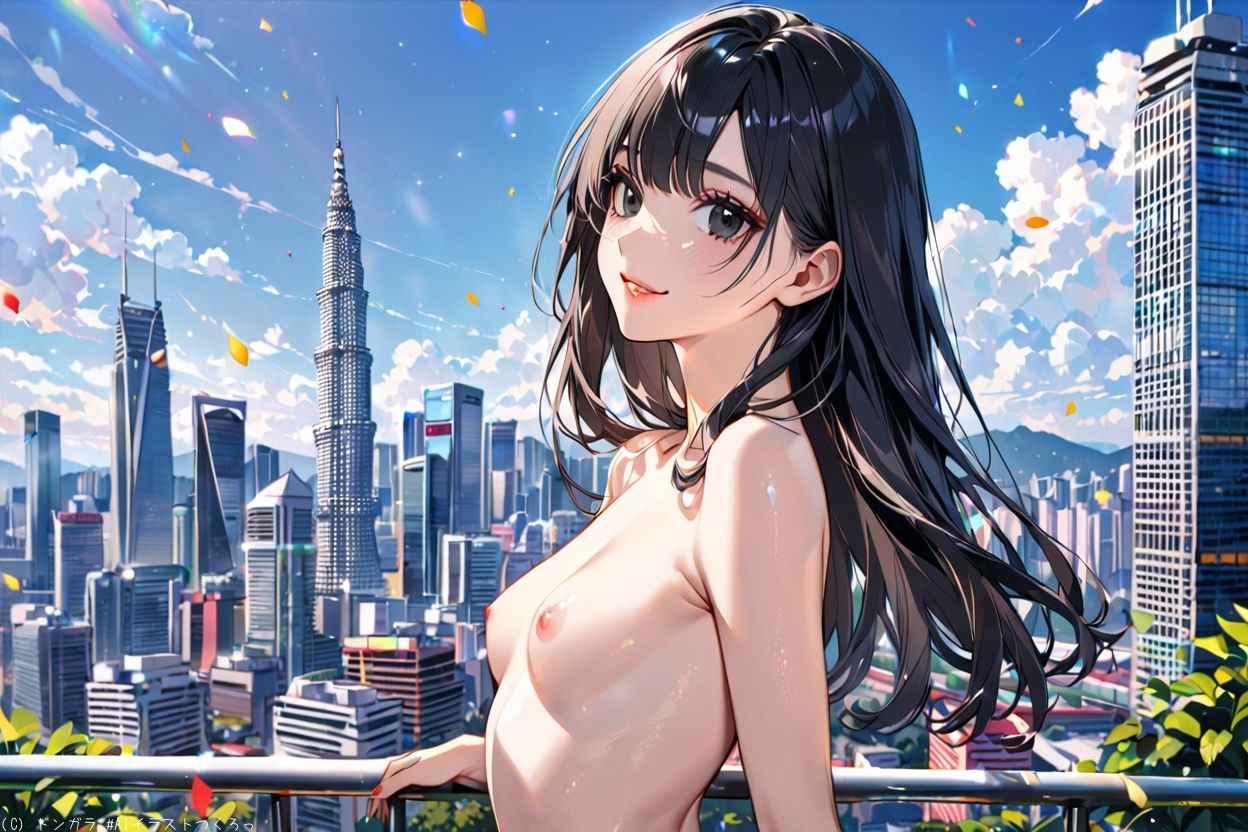 サンプル画像1:AIイラストCG集82  ザ・露出 in マレーシア  マヤ・イマニ(ドンガラAI美少女イラスト支部) [d_567295]