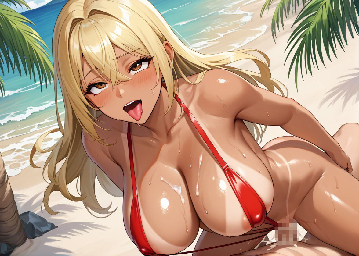 サンプル画像4:褐色爆乳ギャルにハメ放題  パコパコビーチ(ちょこもち) [d_567350]