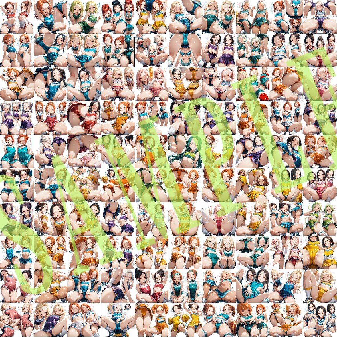 サンプル画像4:チアリーダー衣装キャラクターコレクション（Sサイズ）Vol.01(滝ノ川技術研究所) [d_567372]