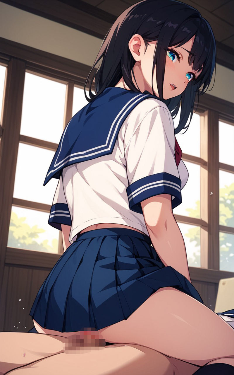 バック好き女子校生と中出しセックス 画像5