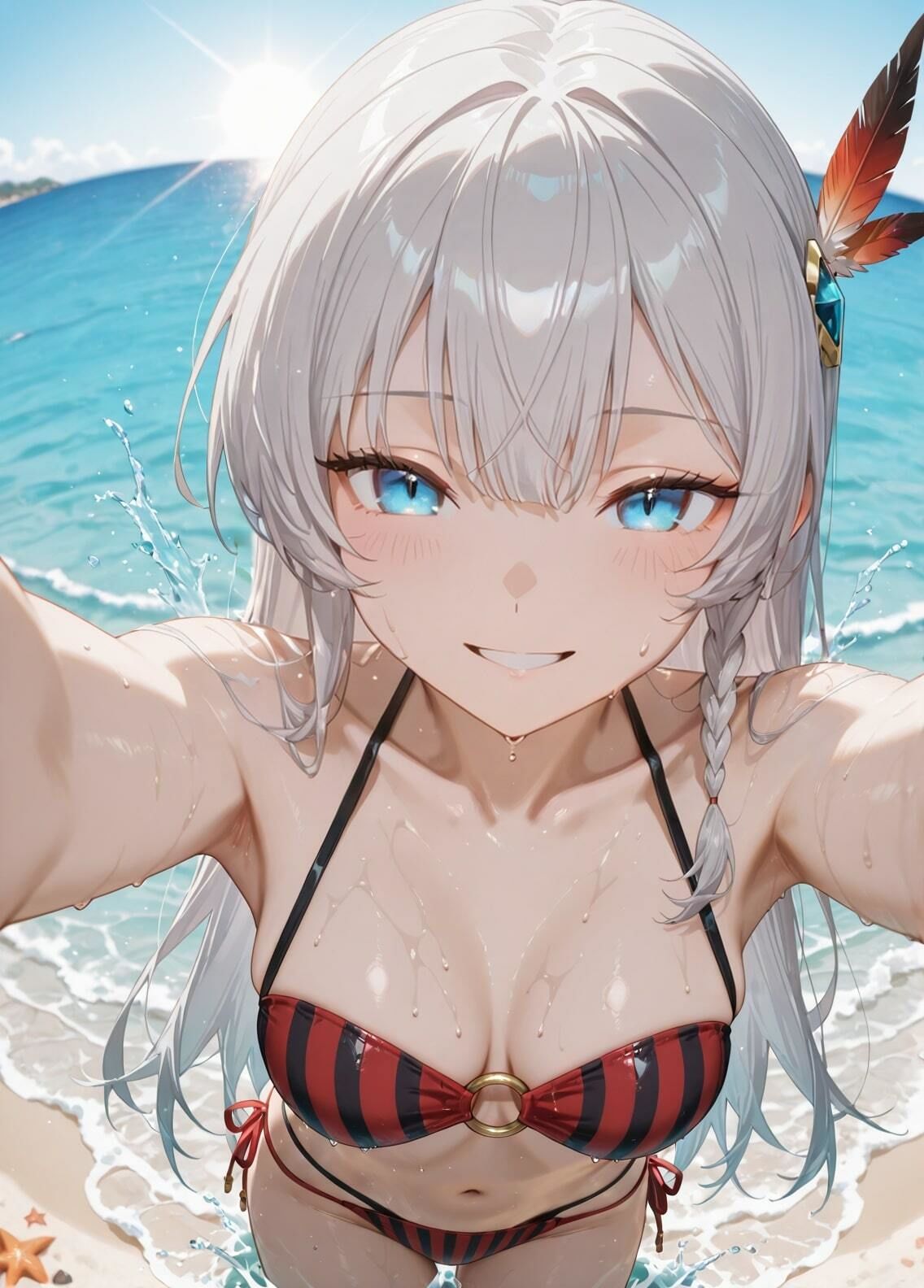 サンプル画像2:「片田舎のおっさん、剣聖になる」アリューシア・シトラス セクシー写真集（全500枚）(人の海) [d_567526]