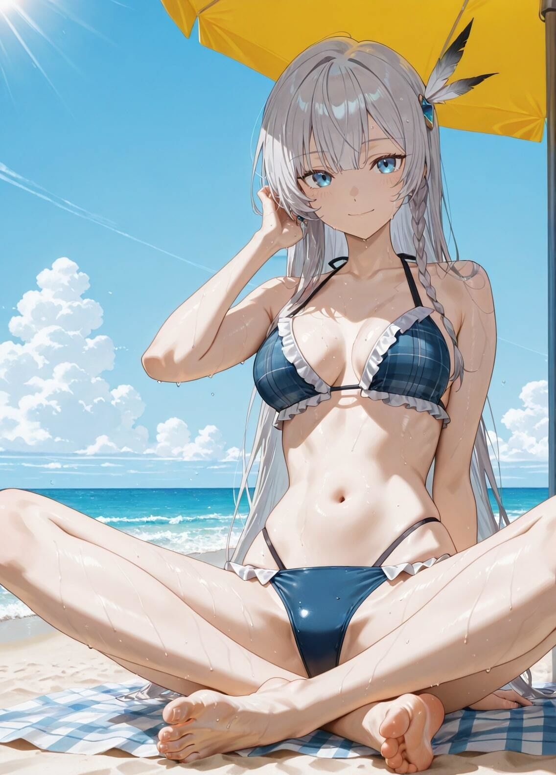 サンプル画像3:「片田舎のおっさん、剣聖になる」アリューシア・シトラス セクシー写真集（全500枚）(人の海) [d_567526]