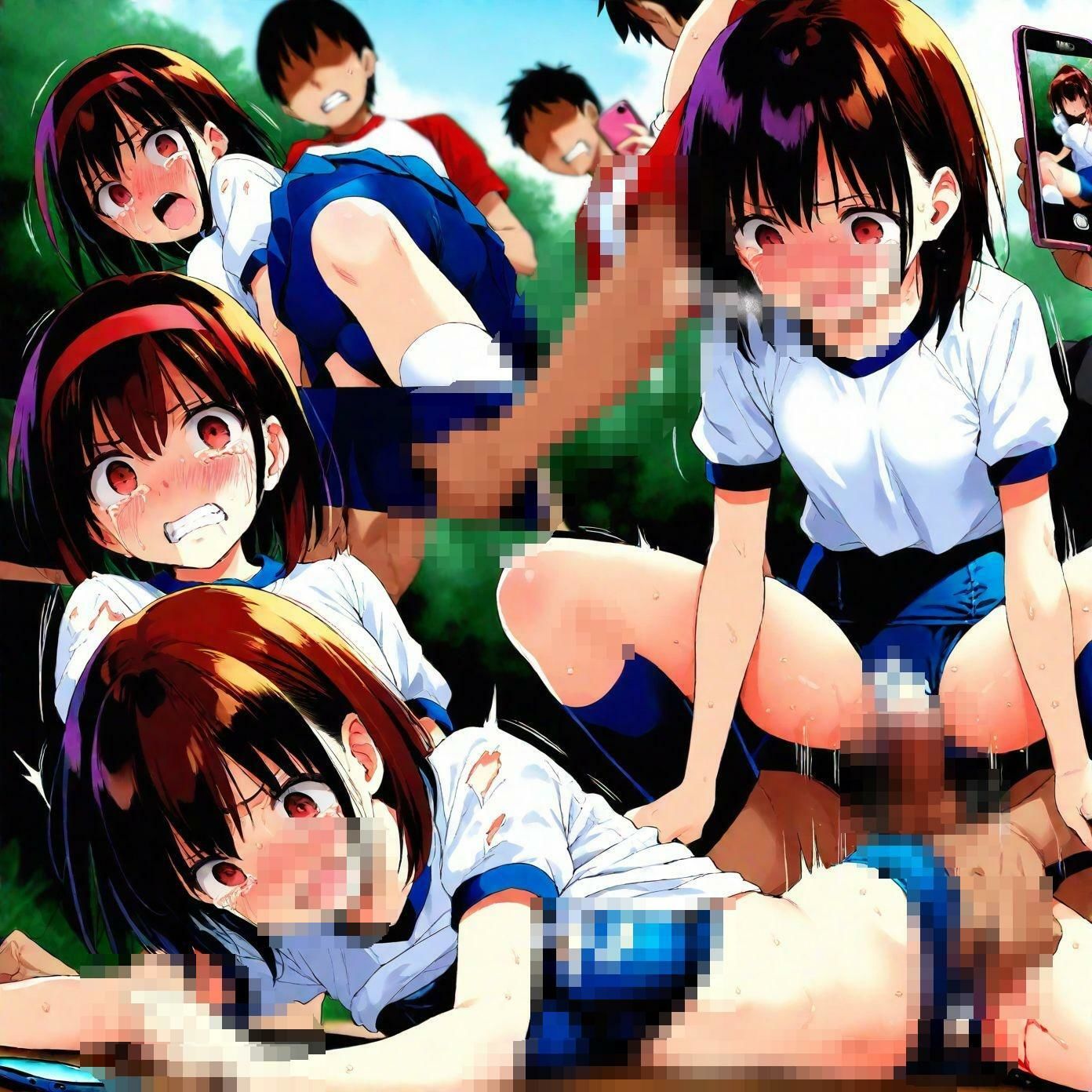 3年PAKO(パコ)組の学園性活〜昭和平成の懐かしき学校制服編〜鬼畜の盗撮輪●〜漫画風3 画像9