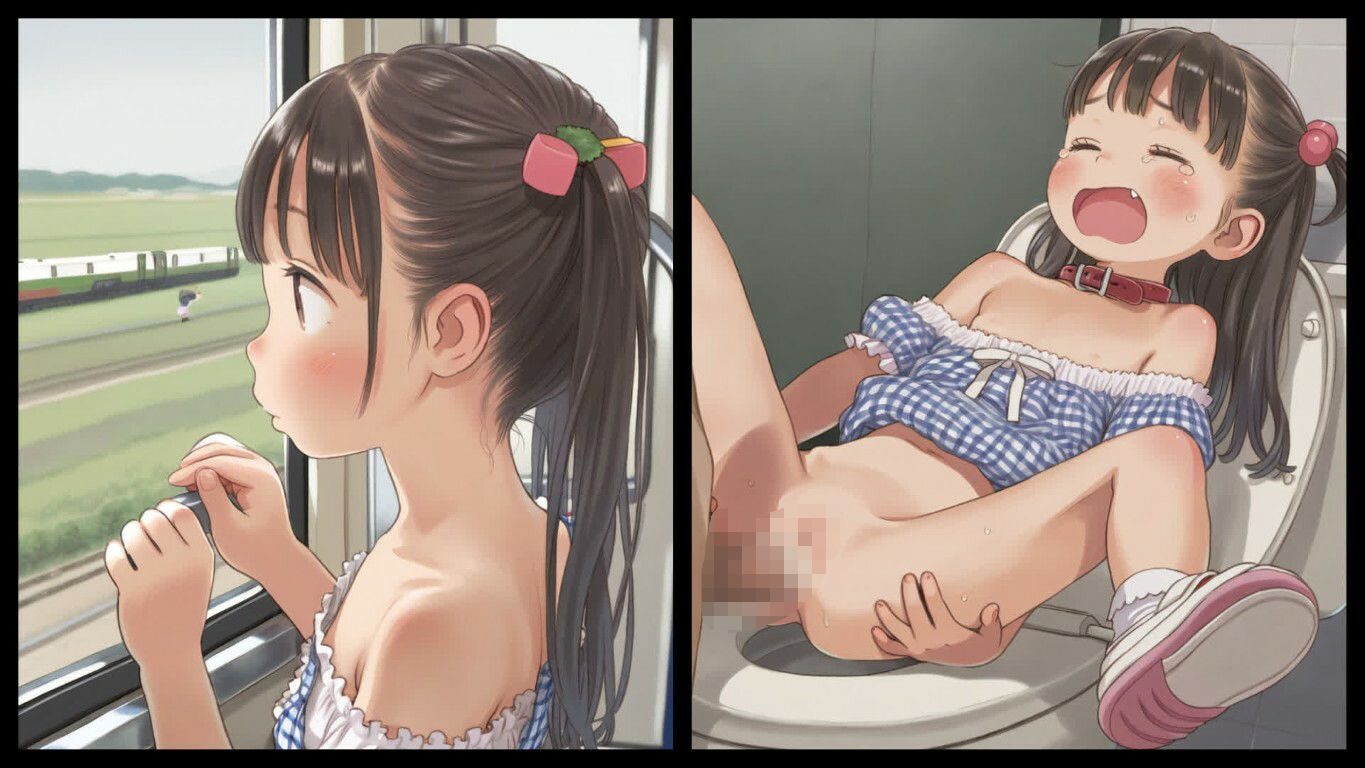 電車で見かけたかわいい子を公衆トイレでレ○プ 画像5