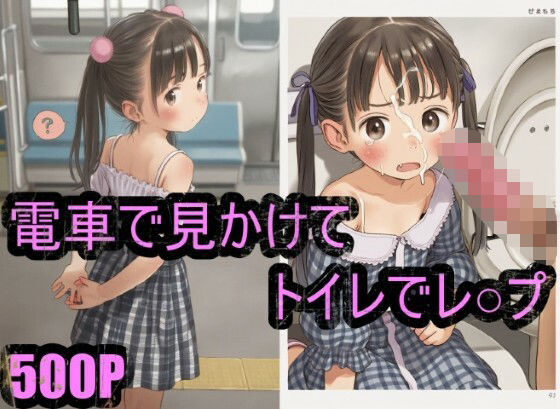 電車で見かけたかわいい子を公衆トイレでレ○プ