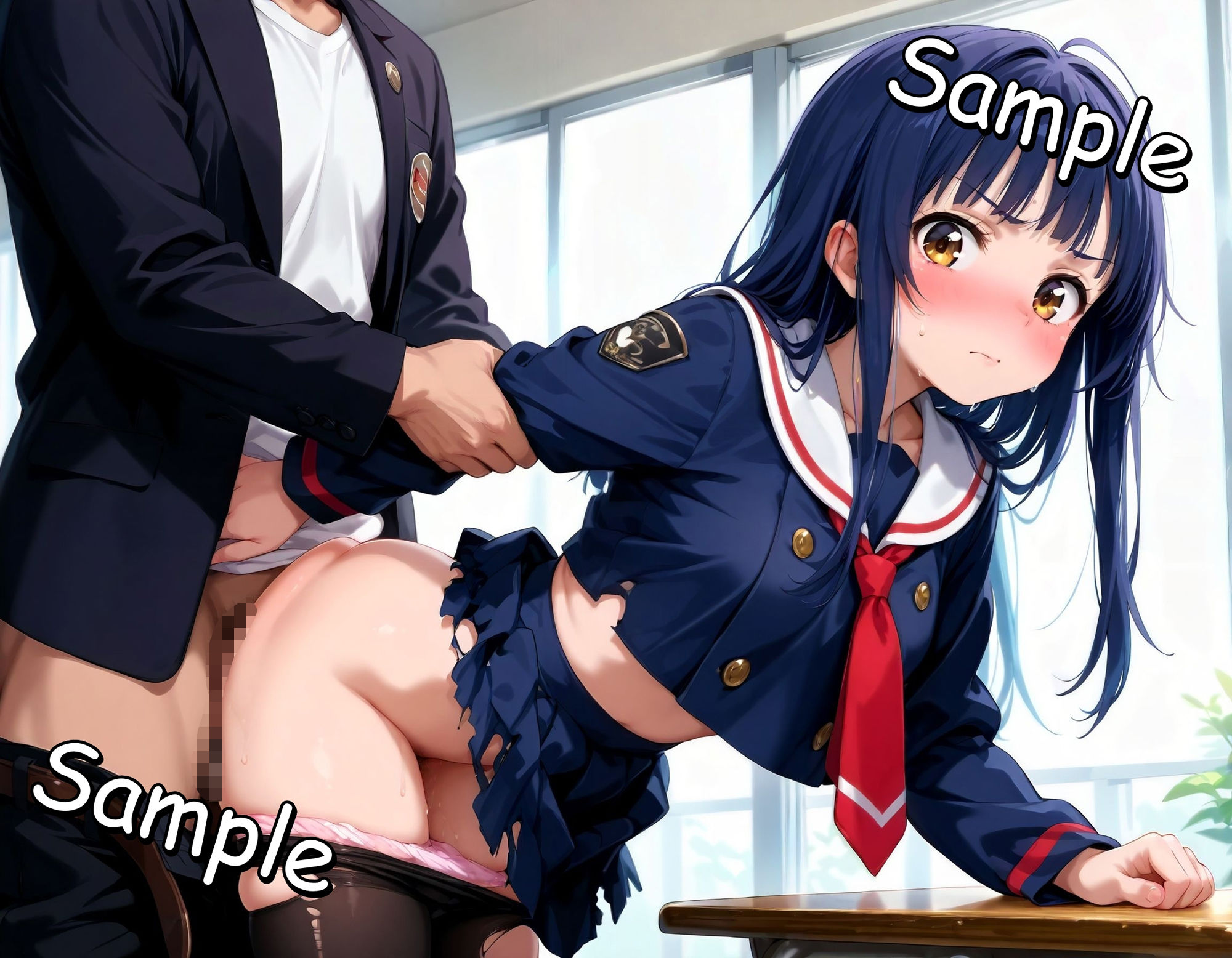 無垢な制服美少女が放課後の教室で集団に汚される話 画像9