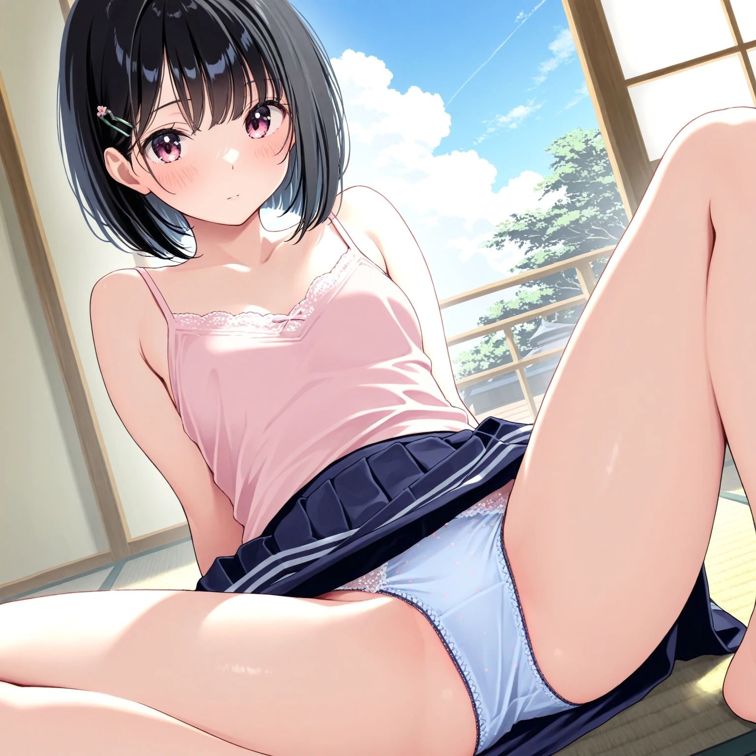 キャミソールとM字開脚パンティー(500枚) 画像6