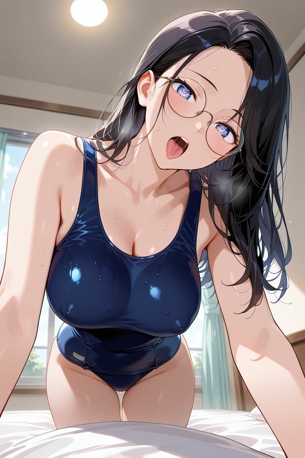 サンプル画像1:スク水種付け性活 〜人妻 編〜 241枚(リュ@AI) [d_567710]