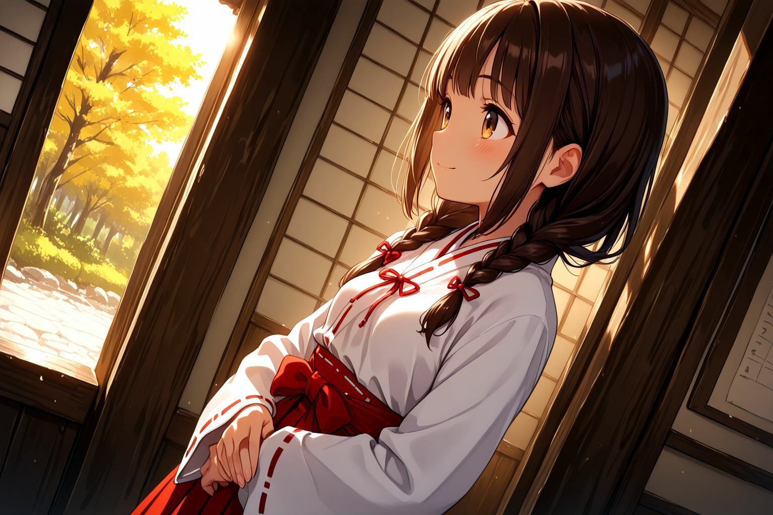 サンプル画像2:ミックスガールズコレクション  巫女服ちっぱい美少女のえっちなお祓い(えちえち) [d_567781]