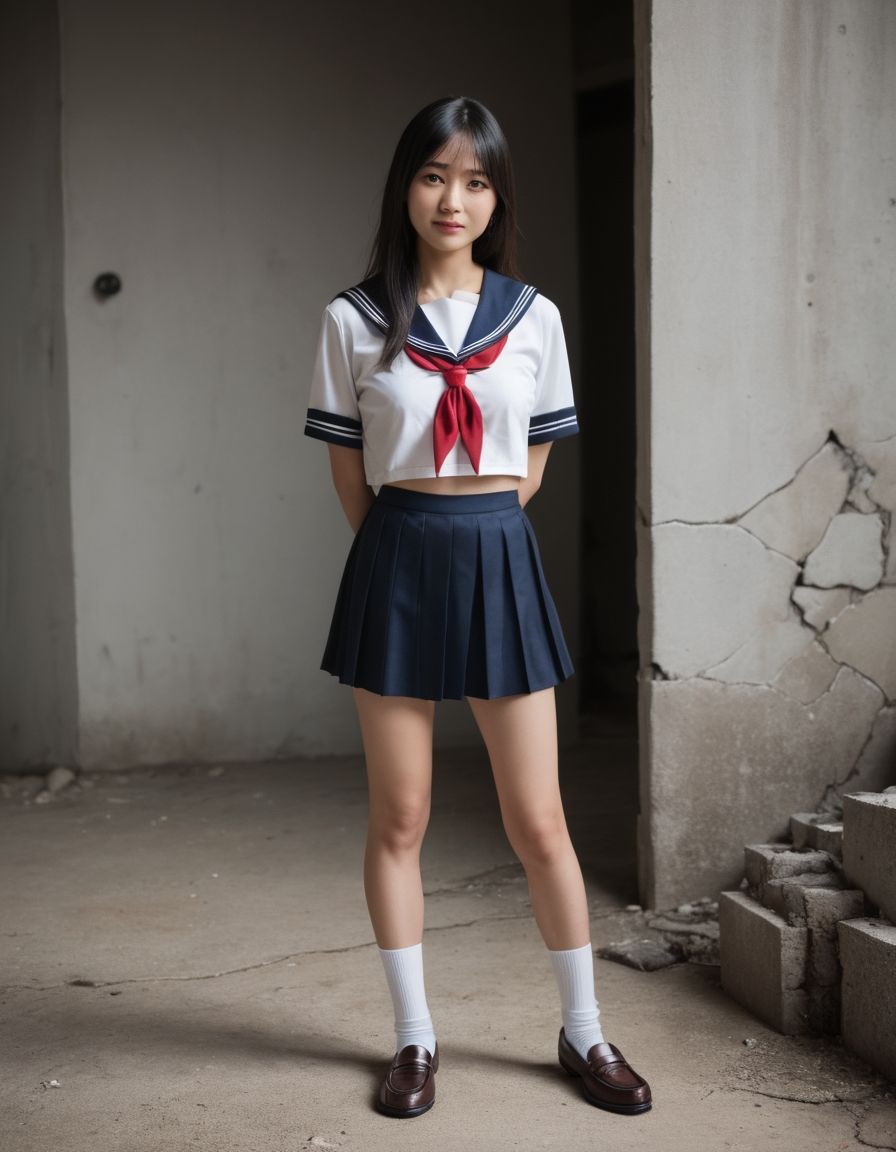 サンプル画像1:開脚女子校生5  緊縛ロング編  緊縛体験会のはずが、アソコ丸出しにされました(AI娘堂) [d_567802]