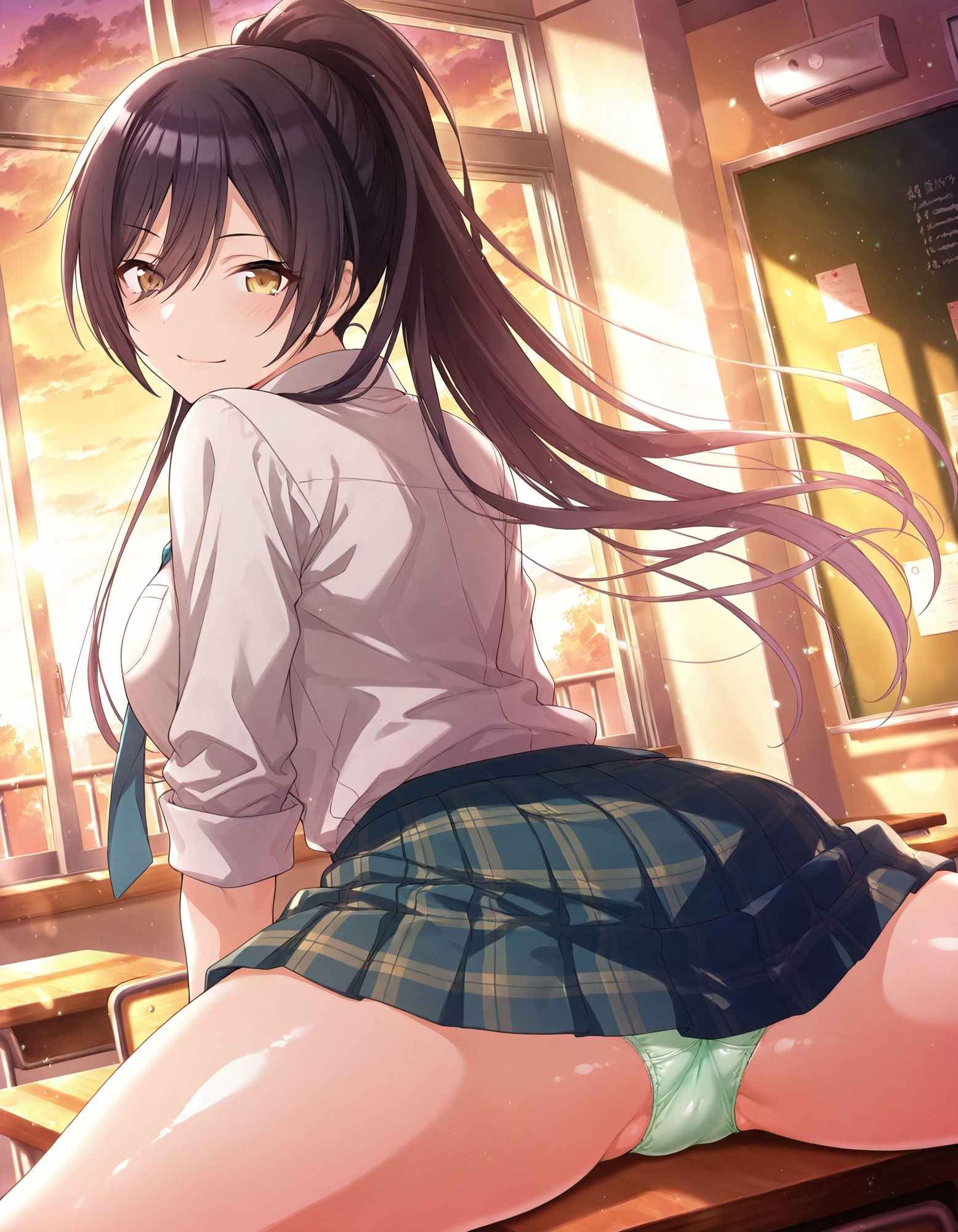 白〇咲耶のパンチラ〜制服編〜 画像5