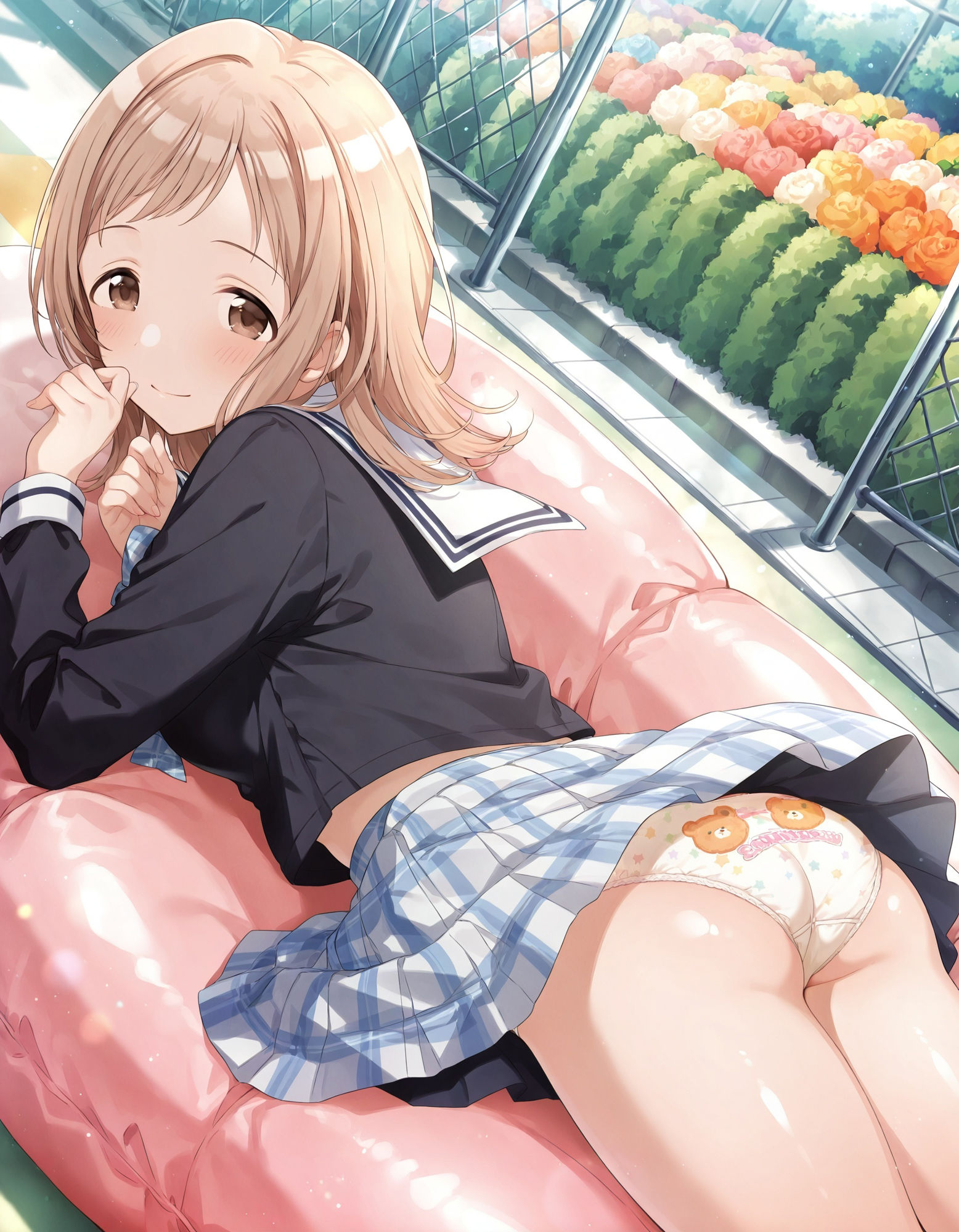 櫻〇真乃のパンチラ〜制服編〜 画像1