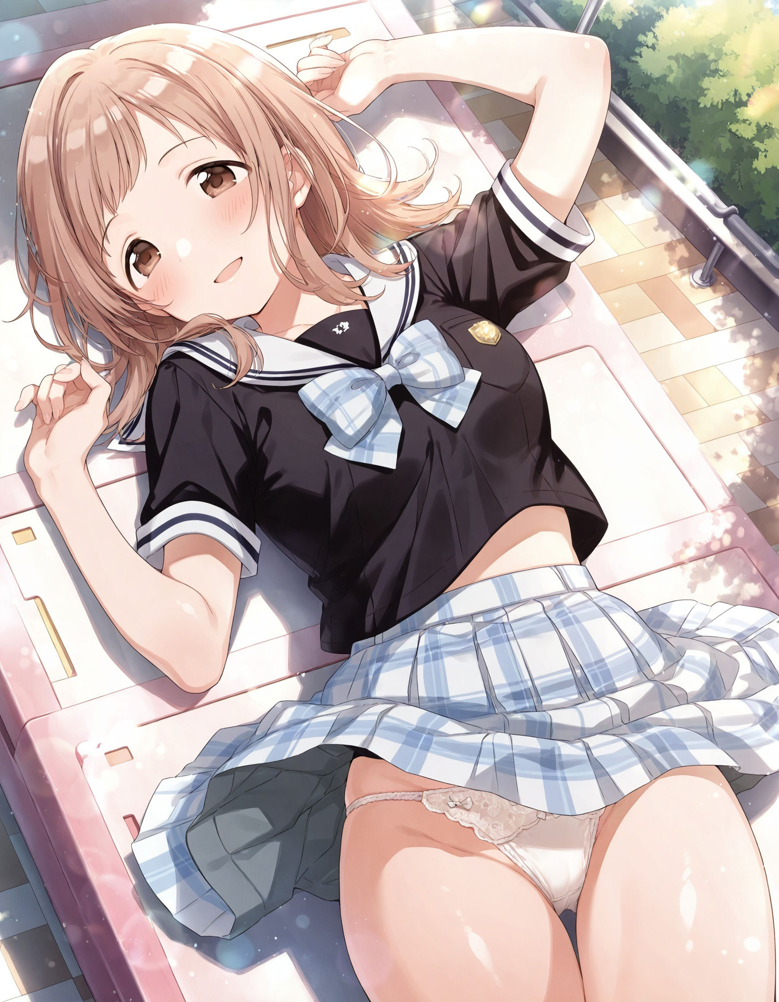 サンプル画像4:櫻〇真乃のパンチラ〜制服編〜(D.P.H.) [d_567859]