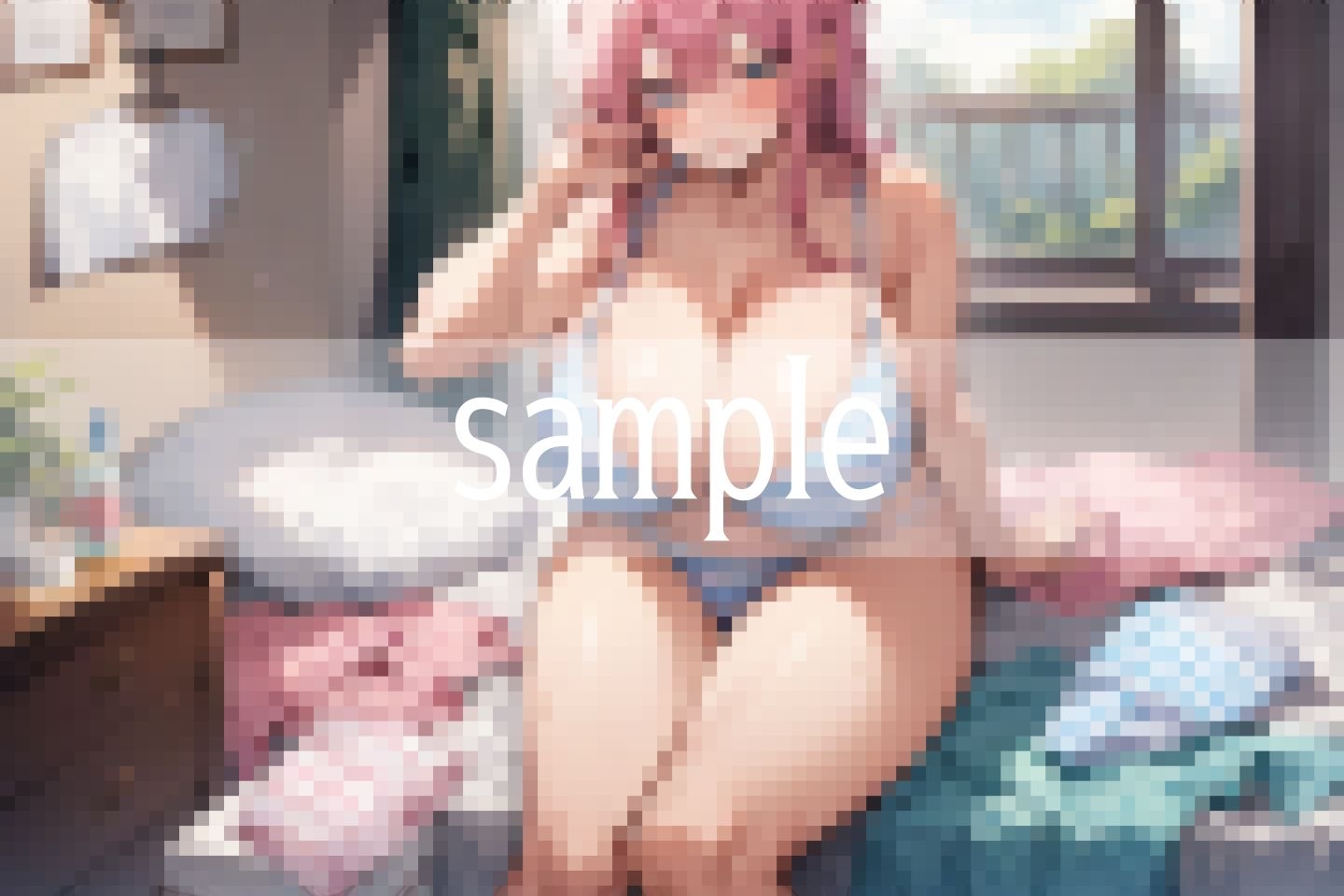 サンプル画像6:会社の後輩が同じ寮で下着姿でウロウロする世界線で生きたかった(痴女の誘惑) [d_567873]