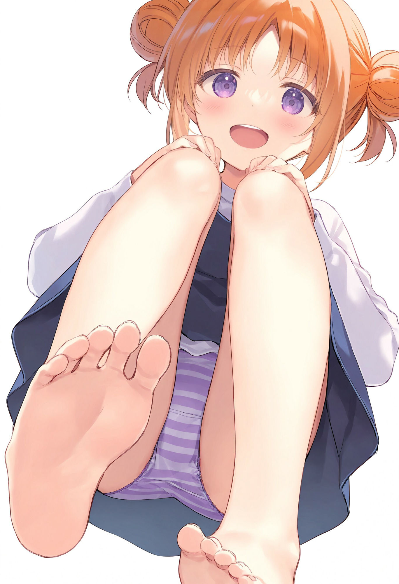 パンモロしている裸足少女_5
