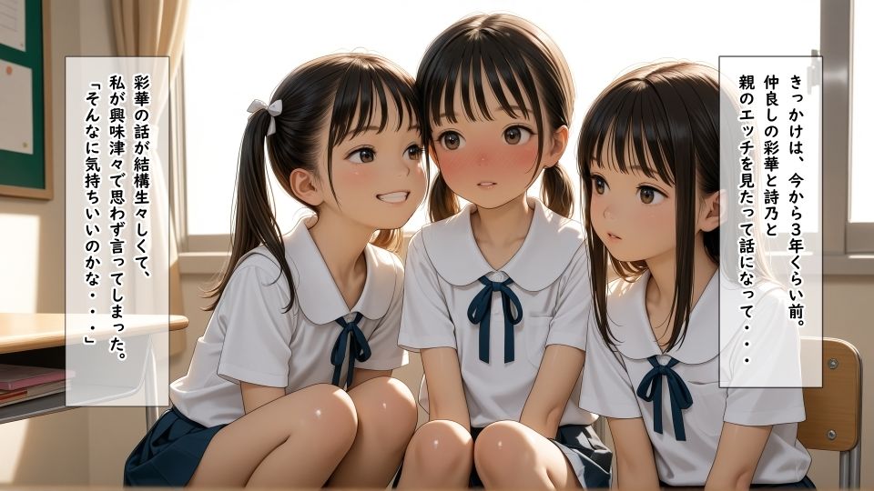 サンプル画像1:放課後に遊びに来た百合の友達に全身の性感帯を優しく愛撫されて何回イってもやめてもらえない女の子(ありゅ研究所) [d_567949]