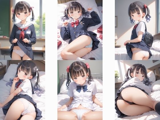 ツインテ〇リJ〇ちゃんたちの秘密ver.6学生服編・前編 画像1