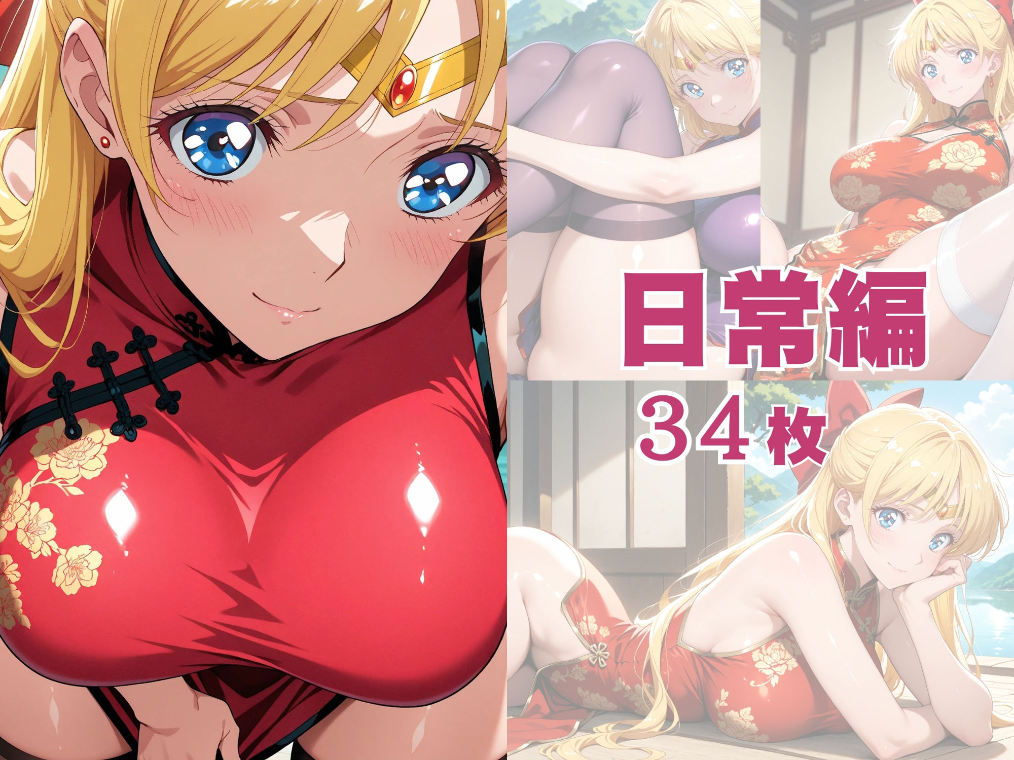 【発情ヒロイン】美少女戦士セー●ーヴィーナス すけすけチャイナで青姦編 画像8