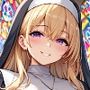 ムチムチ爆乳の金髪シスターを中出し交尾で孕みボテ腹にしてやった