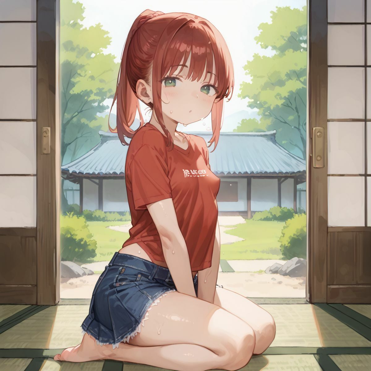 サンプル画像2:夏休みの自由研究に「動物の交尾」選んだつるぺた義妹のお手伝いをするために本番中出しえっちで実践授業をしてあげる01(ロリもち) [d_568171]