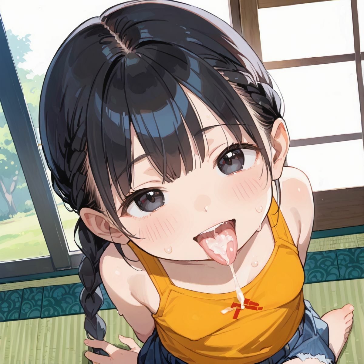 サンプル画像4:夏休みの自由研究に「動物の交尾」選んだつるぺた義妹のお手伝いをするために本番中出しえっちで実践授業をしてあげる01(ロリもち) [d_568171]