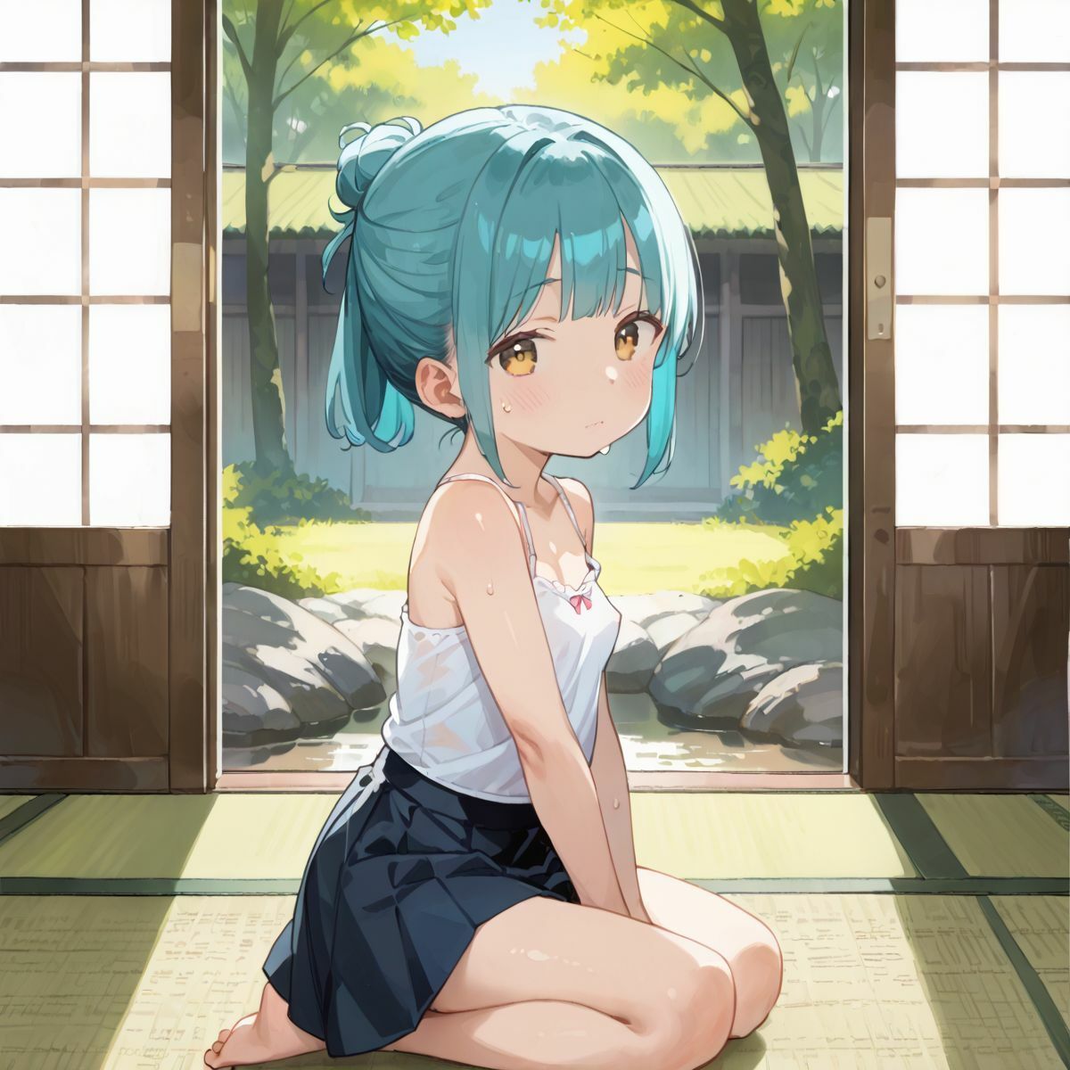 サンプル画像6:夏休みの自由研究に「動物の交尾」選んだつるぺた義妹のお手伝いをするために本番中出しえっちで実践授業をしてあげる04(ロリもち) [d_568179]