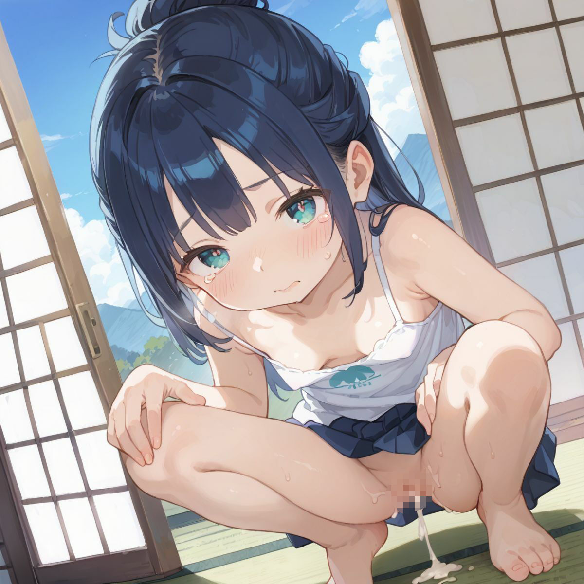 サンプル画像4:夏休みの自由研究に「動物の交尾」選んだつるぺた義妹のお手伝いをするために本番中出しえっちで実践授業をしてあげる05(ロリもち) [d_568182]