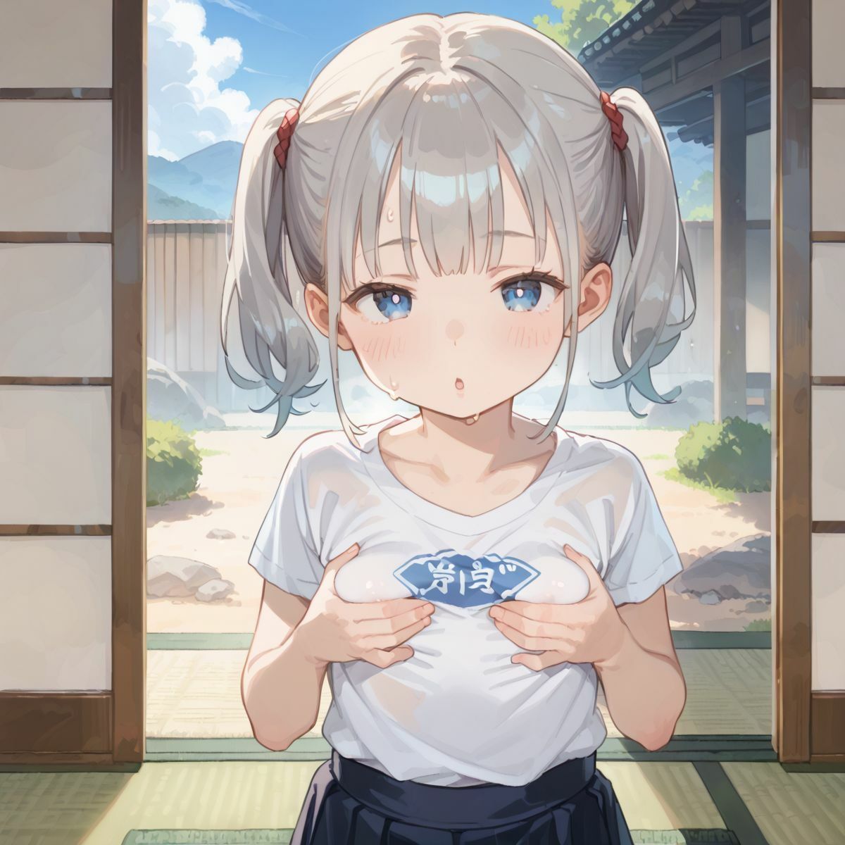 サンプル画像5:夏休みの自由研究に「動物の交尾」選んだつるぺた義妹のお手伝いをするために本番中出しえっちで実践授業をしてあげる05(ロリもち) [d_568182]