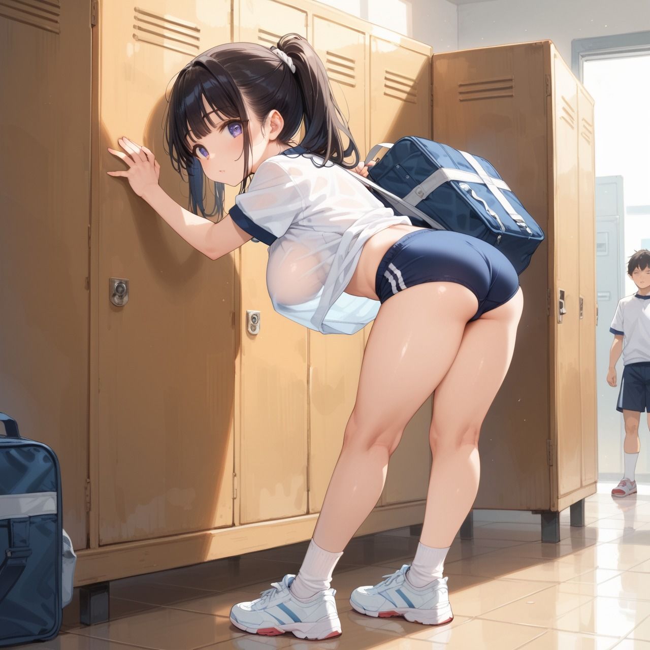 サンプル画像6:体育祭で【ブルマ】に着替えたら【強●ふぇら】から【挿入］された(にじいろ自転車) [d_568186]