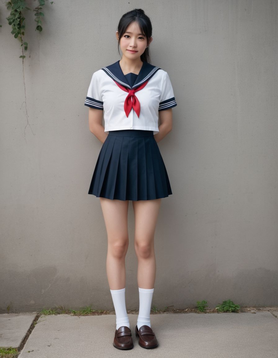 開脚女子校生5 緊縛ポニーテール編 緊縛体験会のはずが、アソコ丸出しにされました 画像1