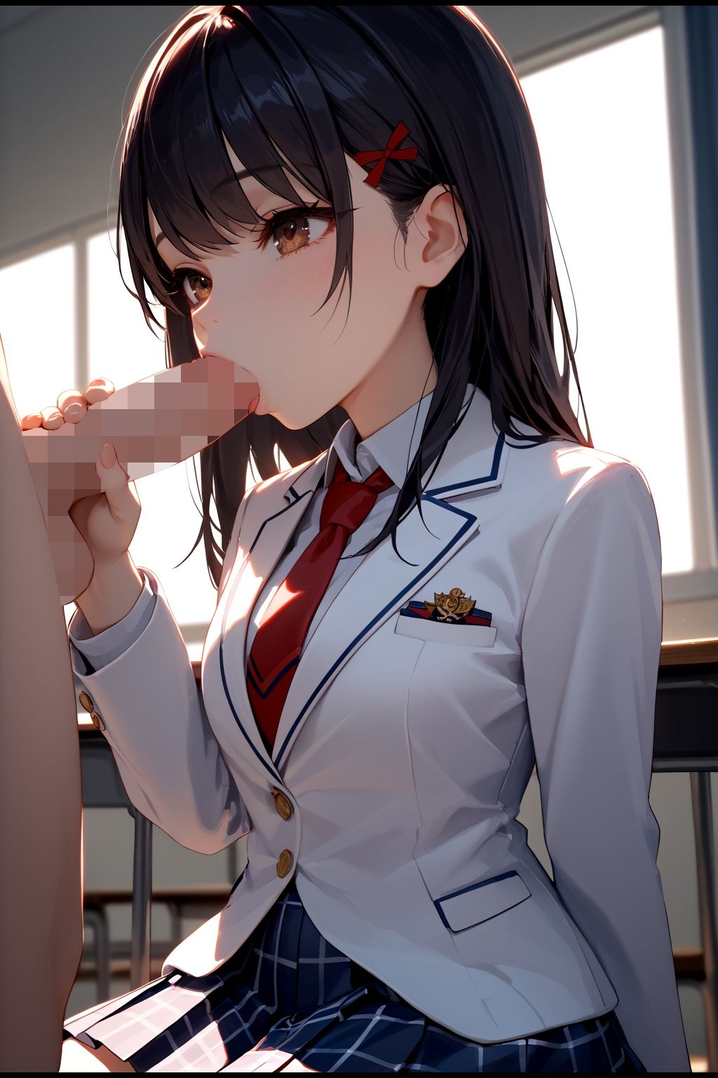 サンプル画像2:ハレンチ学園にようこそ！〜JKとドキドキ体験を楽しむ特別な時間！図書室にて〜パート3(ちゃっぷす) [d_568271]