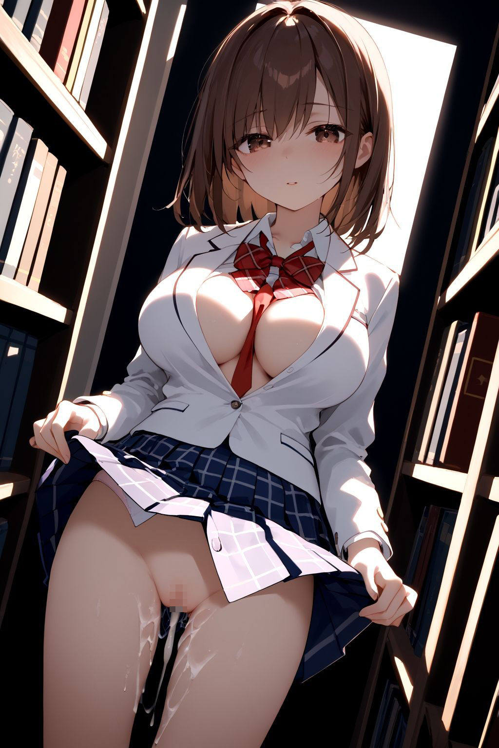 サンプル画像3:ハレンチ学園にようこそ！〜JKとドキドキ体験を楽しむ特別な時間！図書室にて〜パート3(ちゃっぷす) [d_568271]