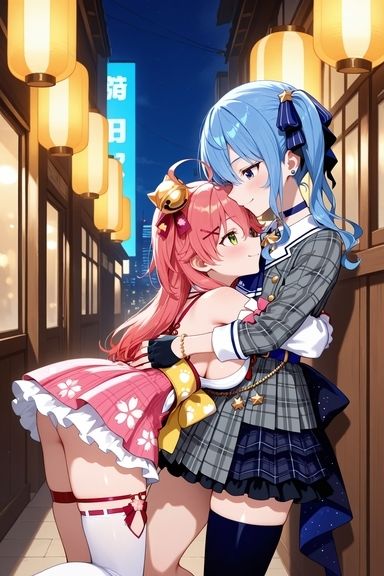 【エロライブ】み◯めっと百合プレイ 画像1