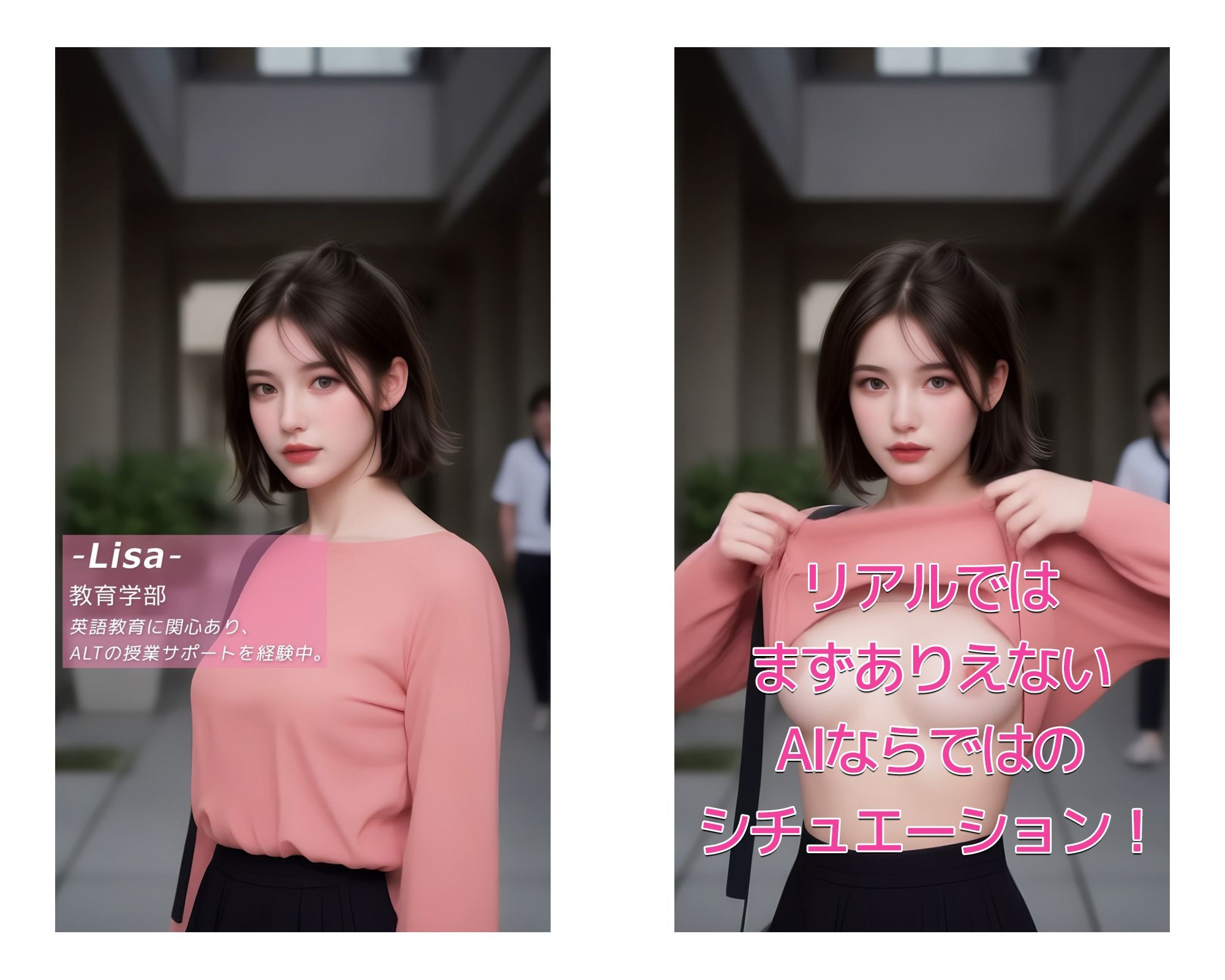 サンプル画像5:女子大生キャンパス露出(なつのとり) [d_568347]