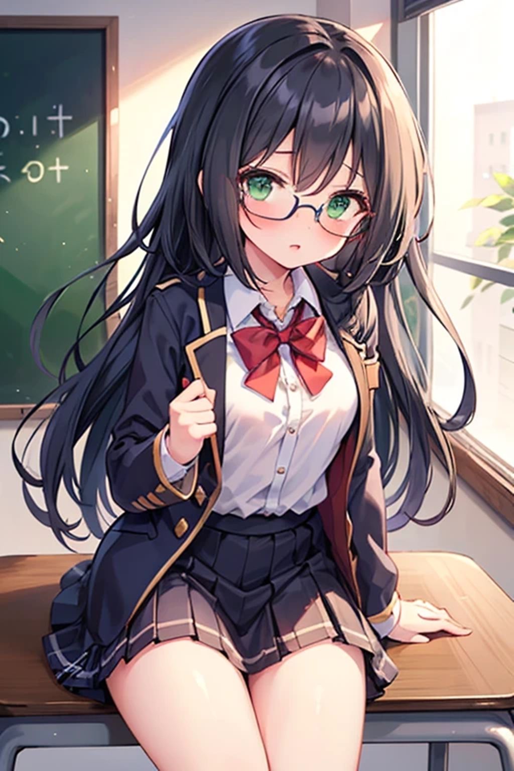 サンプル画像2:黒髪メガネな委員長が実は「きゃるん♪」なコスプレしたりエッチするのが大好きだった件(くまとねこ屋) [d_568494]