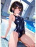 プールでスク水女子とイチャイチャ！2