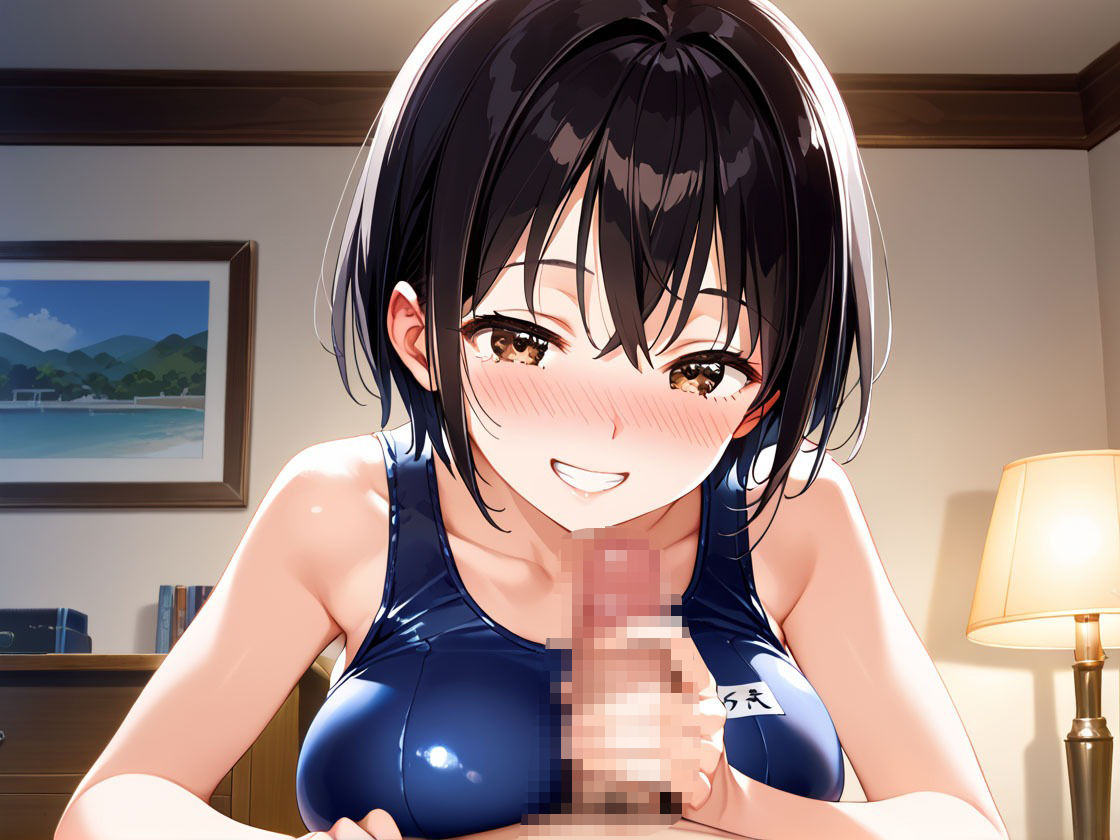 制服×スク水 巨乳妹といちゃらぶSEX 画像7