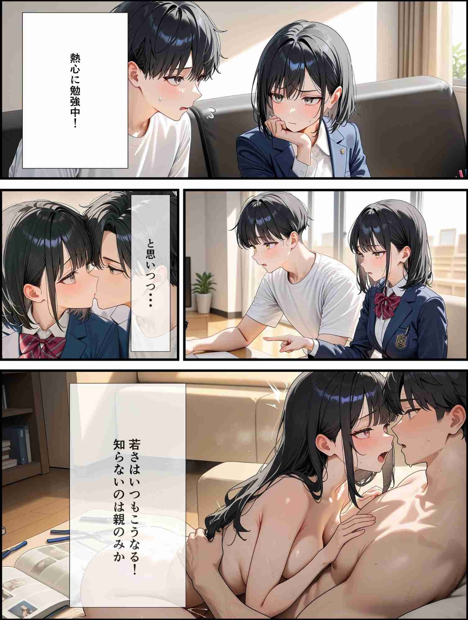 サンプル画像2:未亡人の誘惑  僕の生徒は誰？未亡人なのか娘なのか？(満開の花園) [d_568537]