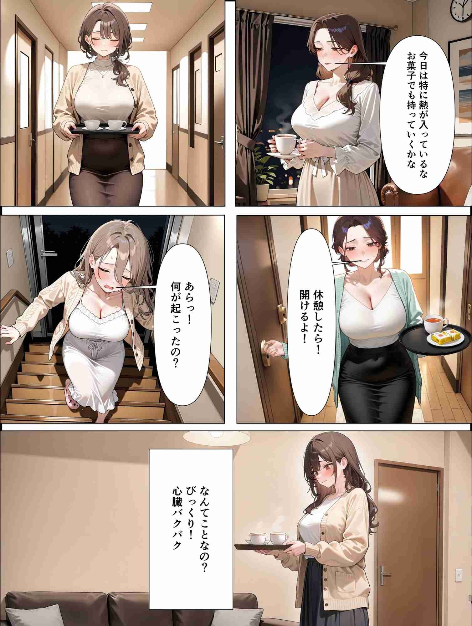 サンプル画像3:未亡人の誘惑  僕の生徒は誰？未亡人なのか娘なのか？(満開の花園) [d_568537]