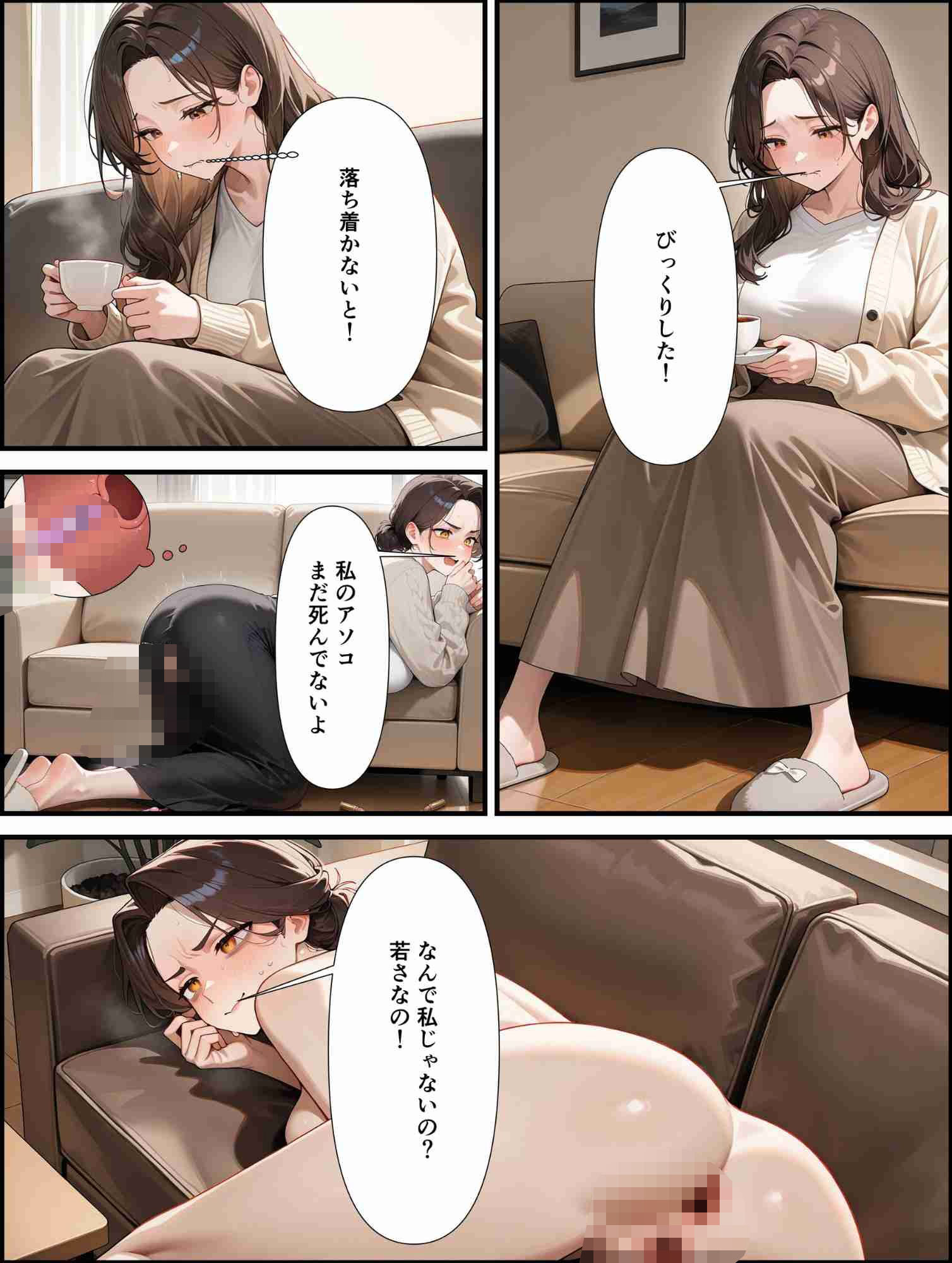 【エロ漫画】未亡人の誘惑 僕の生徒は誰?未亡人なのか娘なのか?5