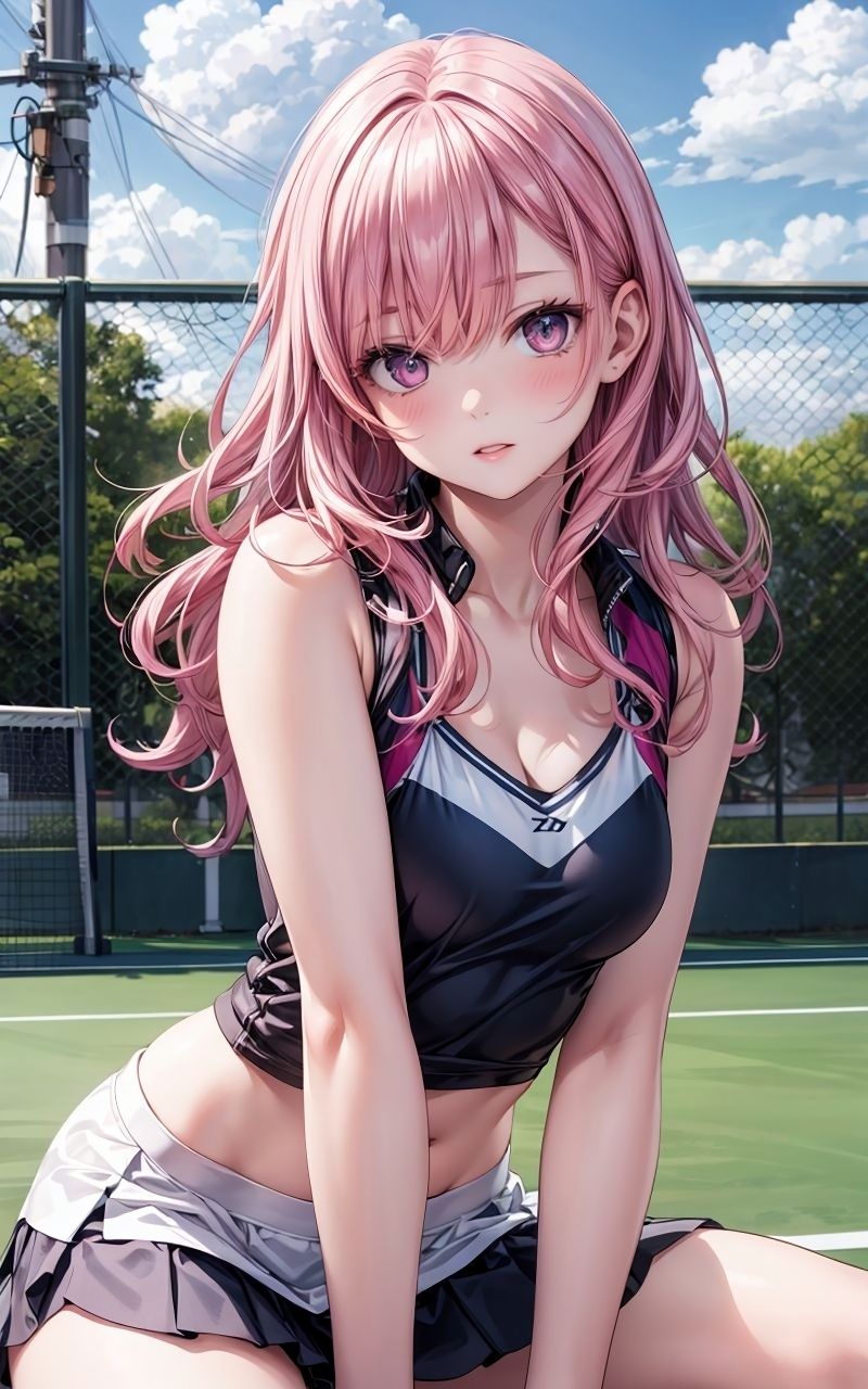 サンプル画像1:グラビア＆裏画像 JKアイドル 小川さや 緑制服バージョン(AIらぼんぬ) [d_568593]