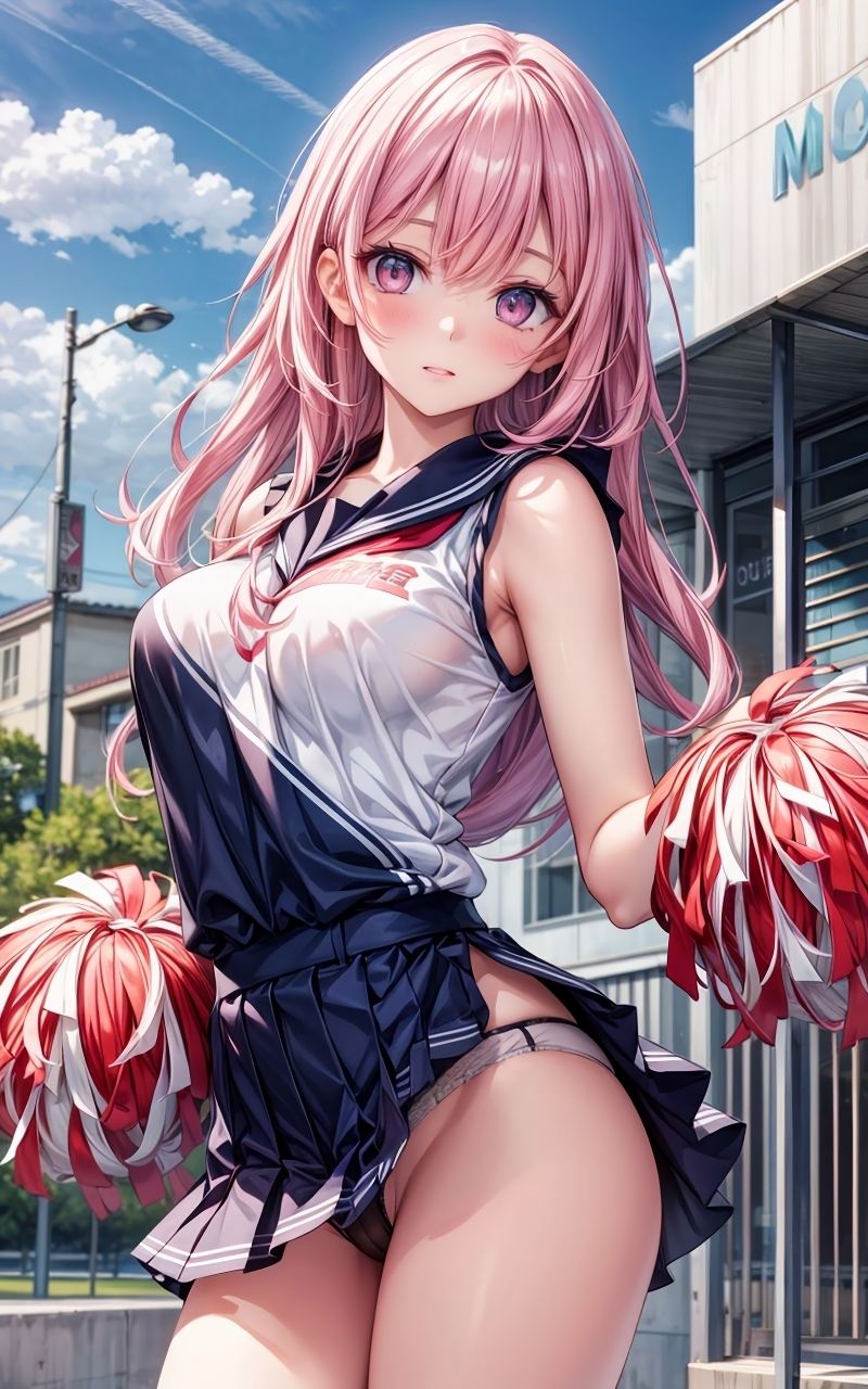 サンプル画像2:グラビア＆裏画像 JKアイドル 小川さや 緑制服バージョン(AIらぼんぬ) [d_568593]