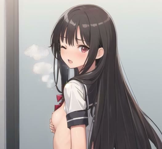 サンプル画像3:【はだかの幼馴染】 日常とは異なる風景が広がる教室 いつからこうなったんだろう・・ 君の湿ったYシャツが 色っぽいくて仕方がない  ＃16(美女の親指) [d_568636]